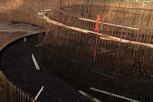 宿迁砼烟囱新建施工现场